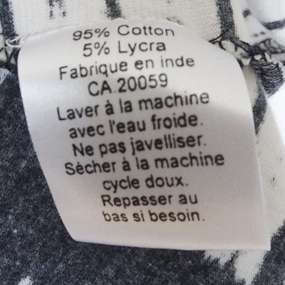 Parsley & Sage White Tie Dye Oversized 3/4 Sleeve Top - Picture 5 of 5